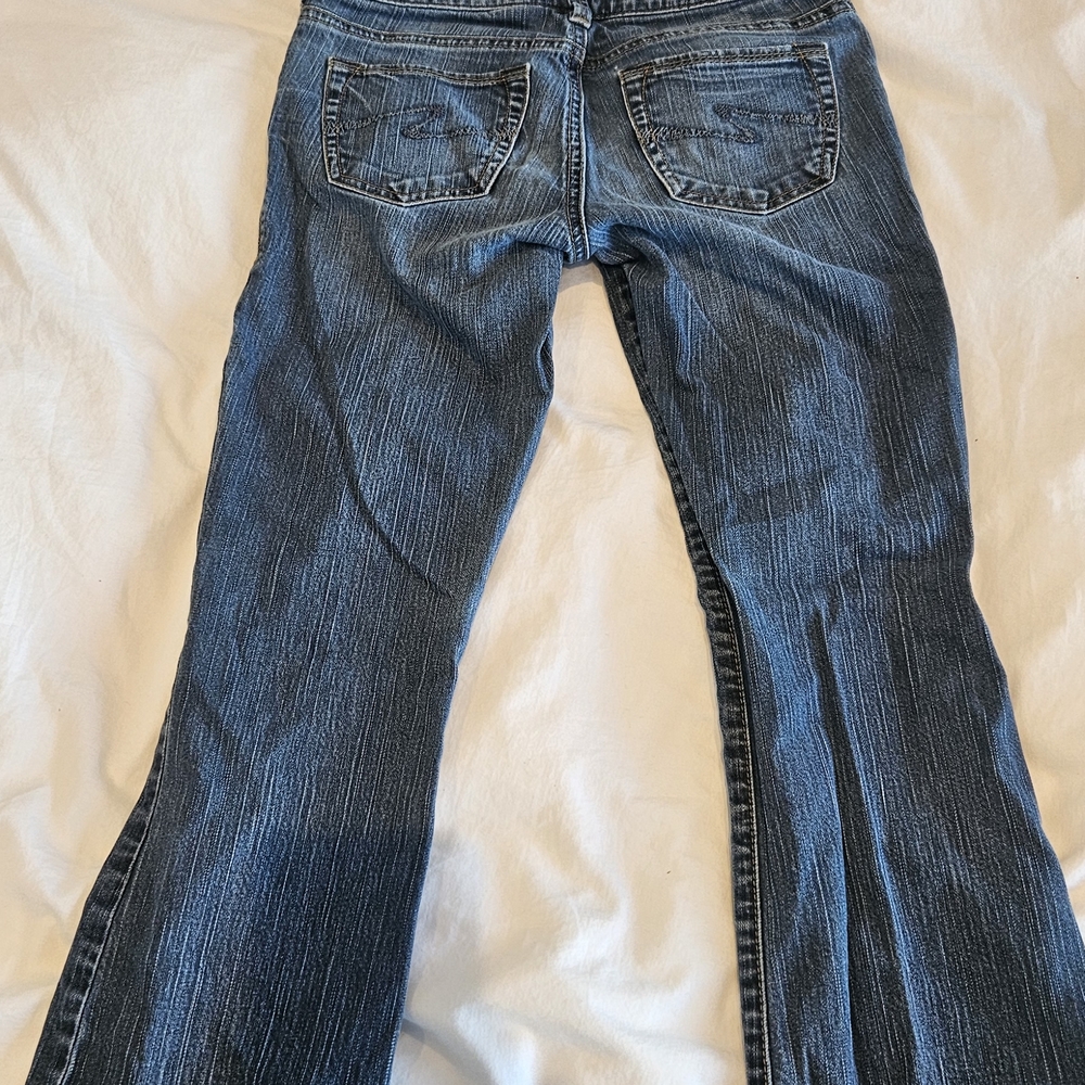 2000s Silver Jeans Women's Flare Denim